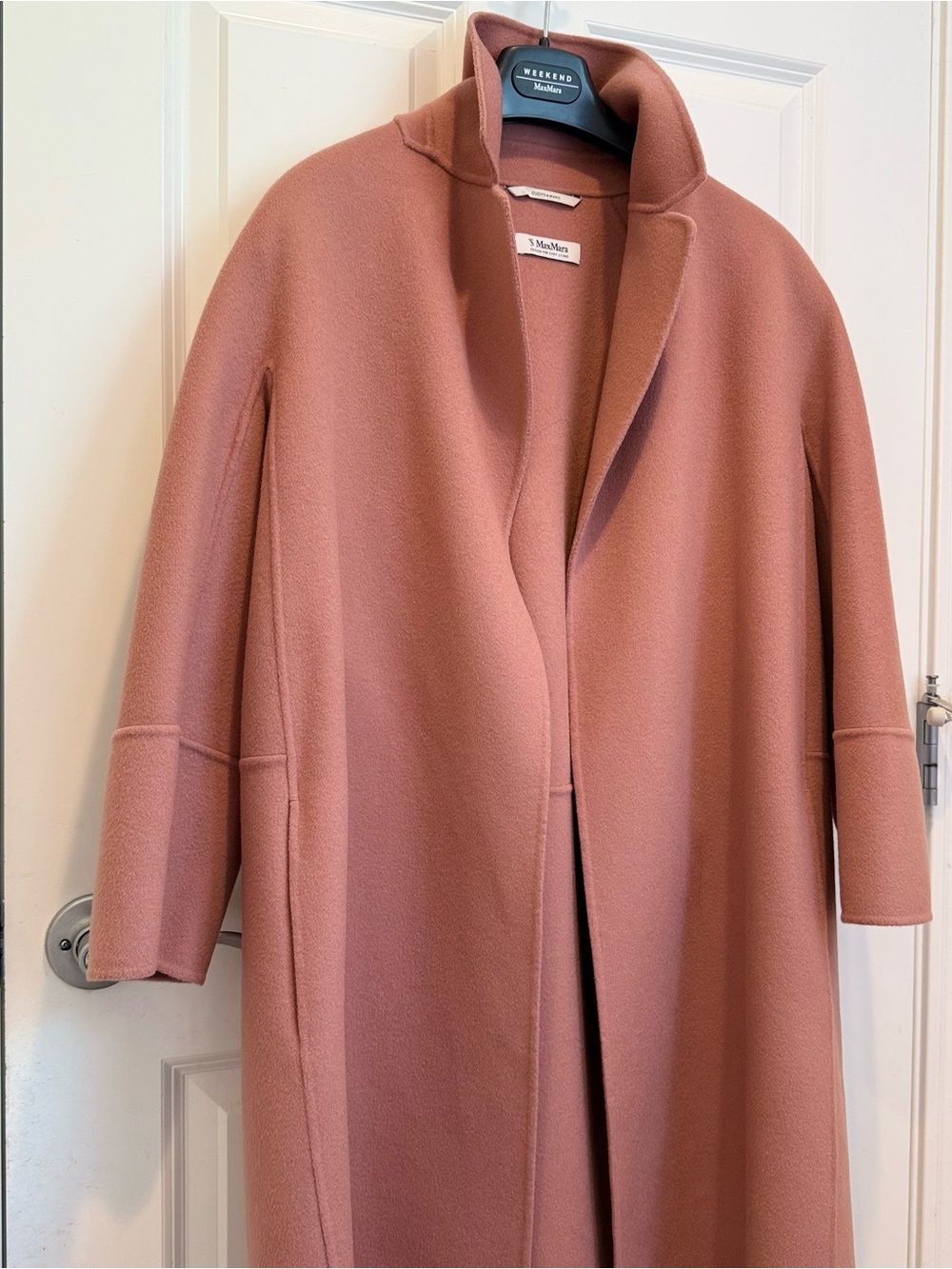 ‘S Max Mara “ Arona “ 100% Wool Coat Dust Pink All seasons. Size: US8 - Picture 3 of 12